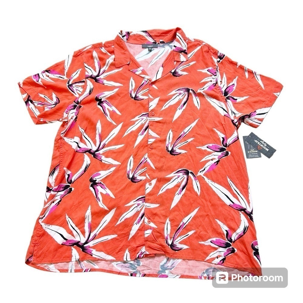 Mountain Ridge XXL New W/ Tags Button Down Short Sleeve Floral Lightweight Top